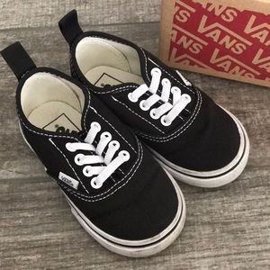 TODDLER Elastic Lace - BLACK/white